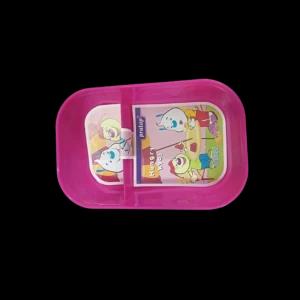 Generic 2 Compartment Lunch Box Container (Pink)