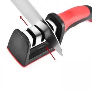 Kitchen Grip Handle 3 Stages Knife Sharpener