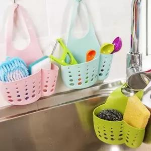 Kitchen Sink basket Faucet Hanging Organizer Sink Draining