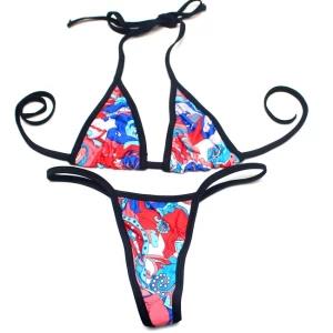 Micro bikini Multi color swimwear mini bikini set