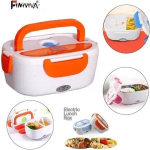 Orange Electric Lunch Box Car and Home 2 in 1 Portable Lunch