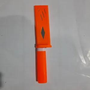 Orange Fruit Knife with Sheath Paring