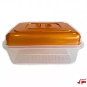 Orange Gold Bread Box High Quality Durable Transparent