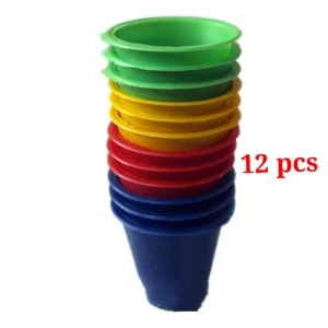 Plastic Cups Multicolour for making Ice Cream-12pcs