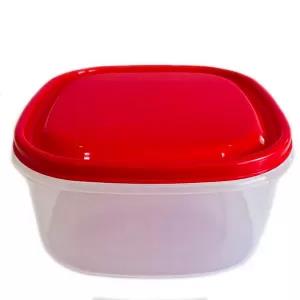 Generic 1 Piece Visual Plastic Food Container Medium Red