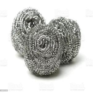 Silver Stainless Steel Scrubber (Pack of 3)