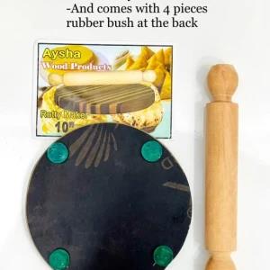 Wooden Chapati / Roti Board With Rolling Pin