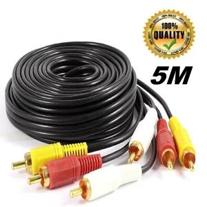 5M Audio Video Cable Length DVD Player TV Universal