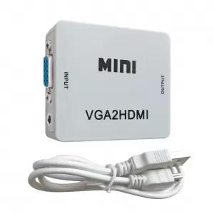 New Tecno VGA to HDMI Converter with Audio VGA2HDMI 1080P Pr