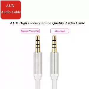 White Color Origina l Pack 3.5mm male to male aux Extension
