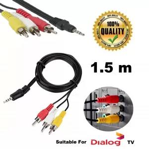 Audio Video to 3RCA Cable 3.5mm turn TV Box