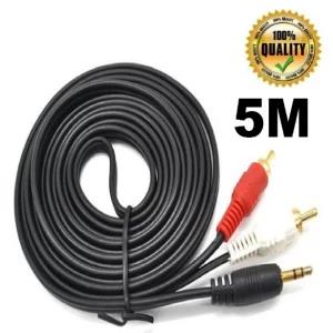 5M 3.5 MM Male Jack to AV 2 RCA Male Stereo Audio Cable