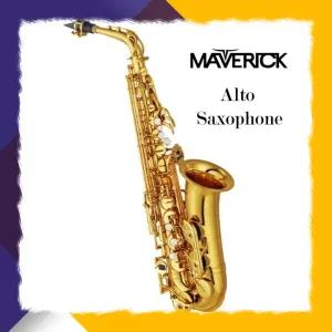 Gold Maverick Eb Alto Saxophone With Carrying Case, Full set