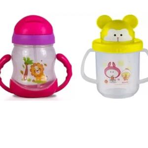 260ml Children's Water Cup Drinking Bottle with Straw
