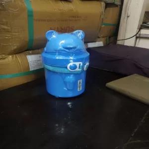 Blue Children Water Bottle - Straw