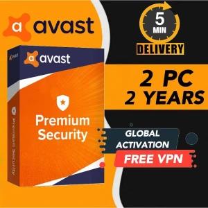 AVAST Premium Security 2PC-2YEAR Antivirus 2025 GENUINE