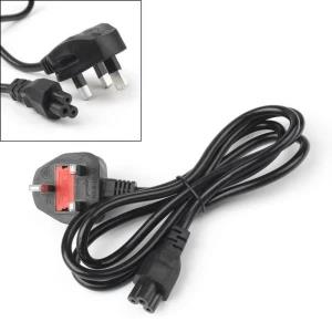 Generic Laptop Power Cable 3 Pin Black