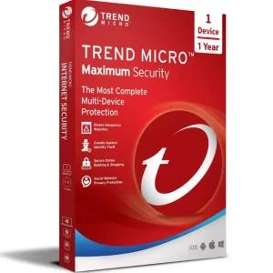 Trend Micro Maximum Security 1 year for 1PC