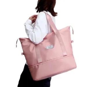 Generic Blue Fabric Foldable Waterproof Travel Duffle Bag