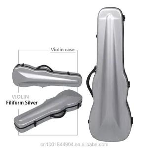 Silver Violin Case 4/4 Mixed Carbon Fiber Strong & Light cas