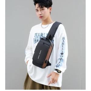 Generic Crossbody Chest Bag Anti-Theft USB Charging