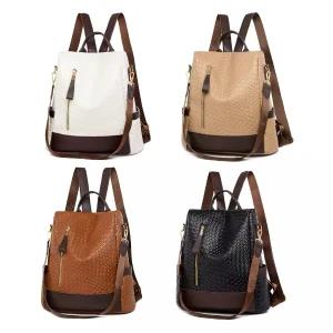 Luxury Women Premium PU Leather backpack Travel bag