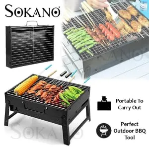 Portable Outdoor BBQ Barbecue Grill Machine (35*27 CM)