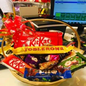 Chocolate Box Gift Hampers Including Bucket And Wrapping