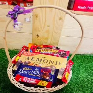 Chocolate Gift Hamper Basket With Wrapping for Birthday,Vale