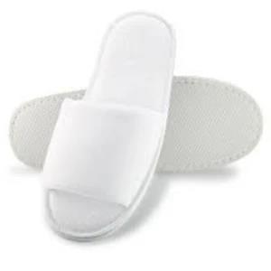 Generic Cotton Toweling Open Toe Bathroom Slippers
