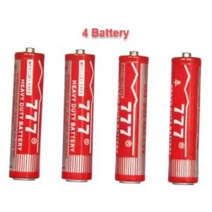 AA Size 1.5V 777 Battery For Wall Clock, Toys & Etc - Non Rechargeable (4 Pcs)