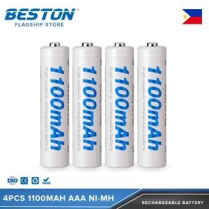 Beston 4pcs AAA 1100mAh Ni-MH Rechargeable Batteries