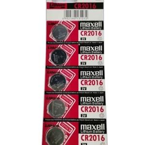 Maxell CR2016 Lithium Battery 3V 5pcs