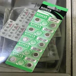 Silver 10PSC LR41/192 KOMAX ALKALINE BATTERY