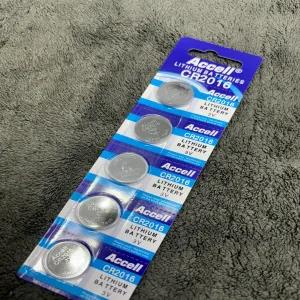 Silver 5 PCS Accell CR2016 LITHIUM BATTERY 3 V