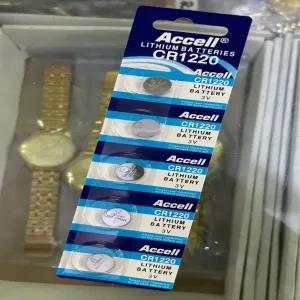 Silver 5 PSC Accell CR1220 LITHIUM BATTERY 3 V