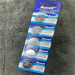 Silver 5 PSC Accell CR2032 LITHIUM BATTERY 3V