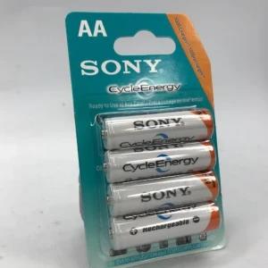 Sony AA Rechargeable batteries 4 Pack Ni-MH NIMH Sony