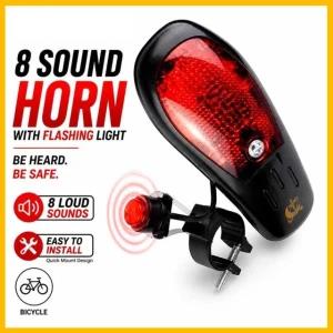 Bicycle Electric Horn 8 Sound Loud Bike Horn Bell