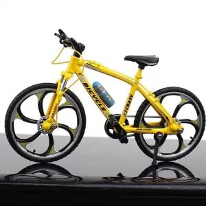 1:10 Mini Bicycle Model Bend Racing Alloy Model Bicycle Home