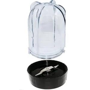 Clear Magic Bullet Blender Medium Cup with Flat Blade