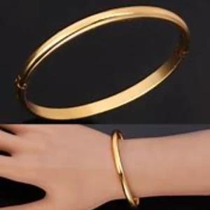 Gold Plated Plain Love Bracelet