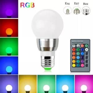 7W Led RGB Bulb with 16 Colors Adjustable + Remote