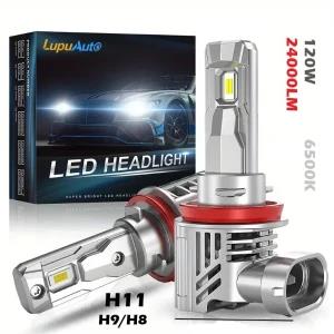 LupuAuto H11 9005/HB3 120W wireless LED Headlight bulb