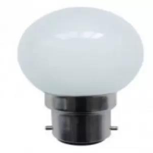 White 1W LED B22 Color Bulb (Green, Red, Blue, White, Yellow