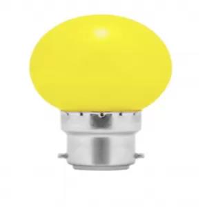 Yellow 1W LED B22 Color Bulb (Green, Red, Blue, White, Yello