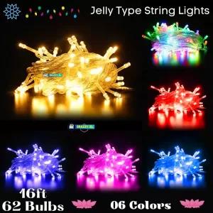 Yellow Jelly Type 62 Bulb Light 16ft Christmas, Vesak Poson
