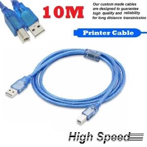 10M High Speed Transparent USB Printer Cable Type A