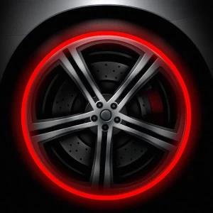 16 PCs reflective strips on wheel rim stickers