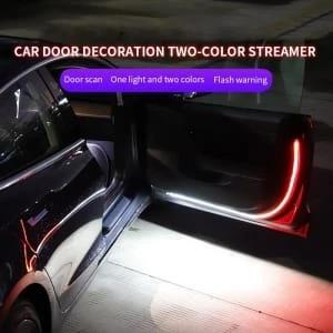 2X 1.2M Car LED Door Warning Light Flexible Strip